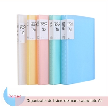 A3 mapă pentru partituri și dosar A4 transparent, caiet detașabil cu 60 de pagini