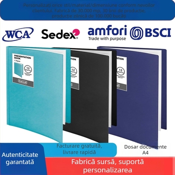 Dosar plastic A4 cu logo personalizat pentru examene și organizare la birou