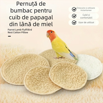 Saltea cuib din bumbac pentru cușca păsărilor mici, căldură de iarnă