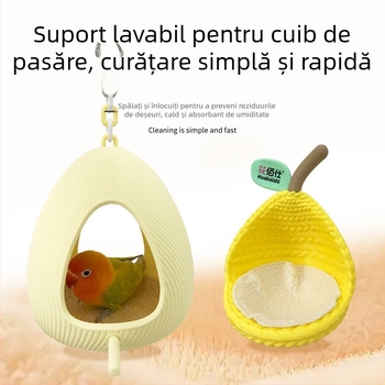 Saltea cuib din bumbac pentru cușca păsărilor mici, căldură de iarnă