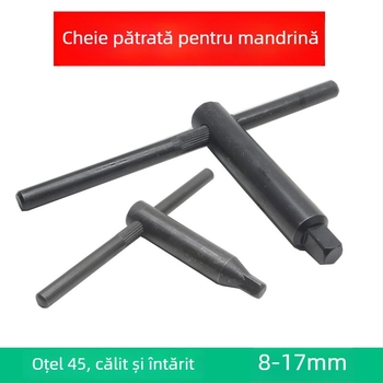 Cheie de mandrin neagră pentru mandrină cu trei și patru gheare, cap hexagonal, deschidere 160/200/250/320/400/500