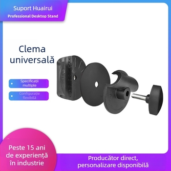 Suport podea pentru streaming live cu bară transversală pentru microfon, clemă universală din plastic, plăcuță de prindere și braț de creștere