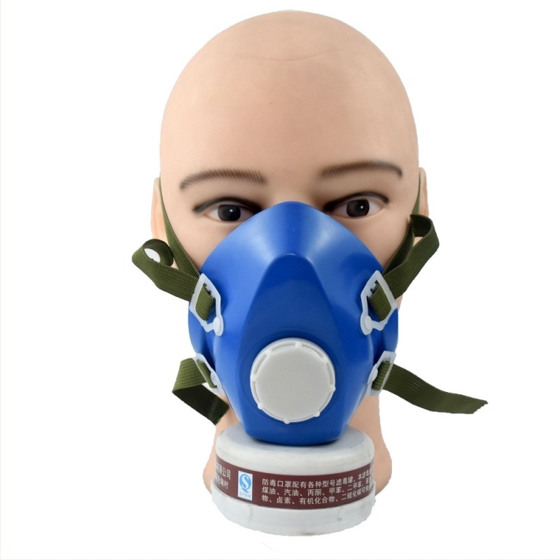 Kunyu mască de gaz din cauciuc cu filtru unic, protecție pentru gaze organice și vapori, economică