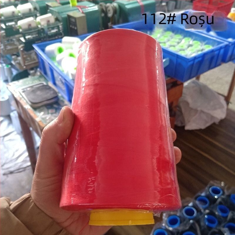 Ață de cusut din poliester, 1 kg, tambur mare 402, fir Pagoda pentru îmbrăcăminte, puternic și continuu