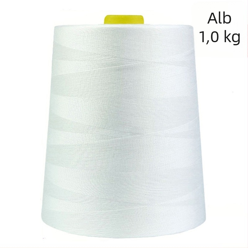 Ață de cusut din poliester, 1 kg, tambur mare 402, fir Pagoda pentru îmbrăcăminte, puternic și continuu