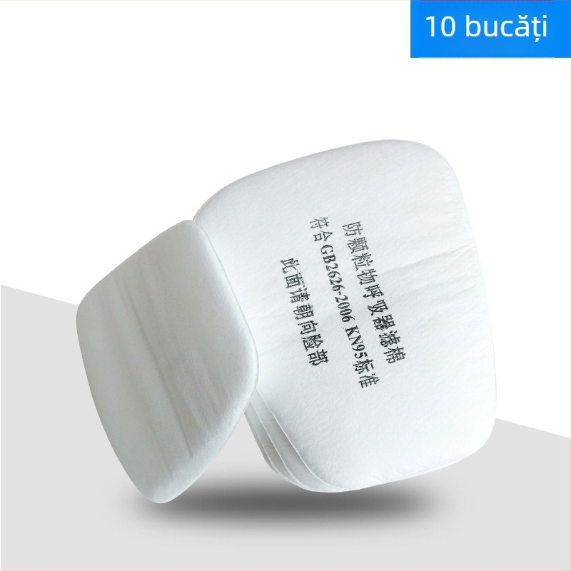 Masca de gaz 5N11 – fibră filtrantă din bumbac, protecție împotriva prafului și particulelor, material filtrant cu electrostatic înalt, 6800 filtru din bumbac pentru mască de gaz