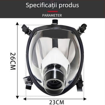 Mască de gaz pentru protecție chimică, praf, vopsire prin pulverizare, formaldehidă și pesticide