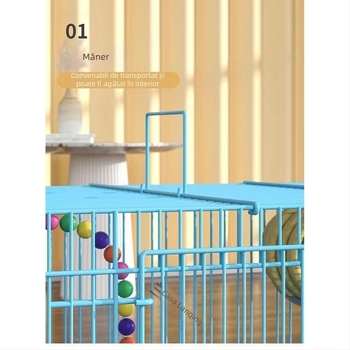 Cușcă mare metalică pentru păsări – set complet pentru papagali, reproducere și cușcă ornamentală.