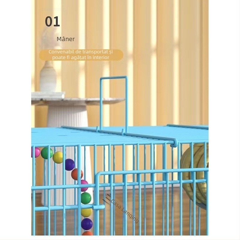 Cușcă mare metalică pentru păsări – set complet pentru papagali, reproducere și cușcă ornamentală.