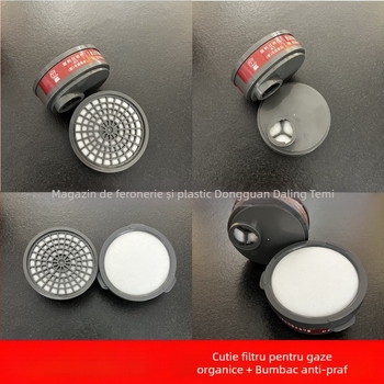 Cutie de filtrare Snap-On circulară pentru mască de gaz, accesorii, cărbune activ, pentru vopsire și industrie chimică