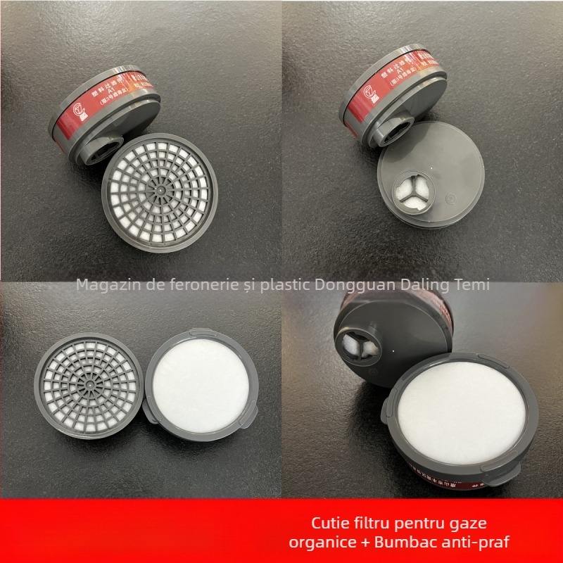 Cutie de filtrare Snap-On circulară pentru mască de gaz, accesorii, cărbune activ, pentru vopsire și industrie chimică