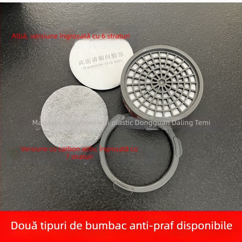 Cutie de filtrare Snap-On circulară pentru mască de gaz, accesorii, cărbune activ, pentru vopsire și industrie chimică