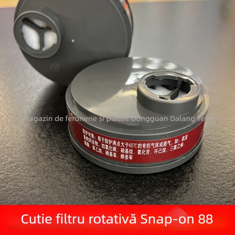Cutie de filtrare Snap-On circulară pentru mască de gaz, accesorii, cărbune activ, pentru vopsire și industrie chimică