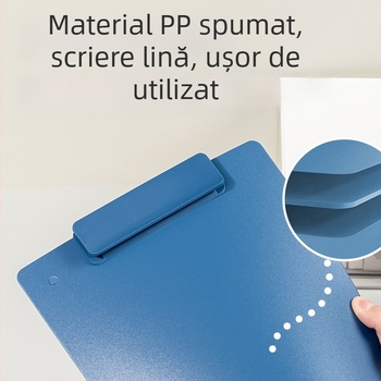 Deli Ns502 clemă rotativă pentru placă, dosar A4 lat, organizator de birou pentru depozitare documente (orizontală și verticală)