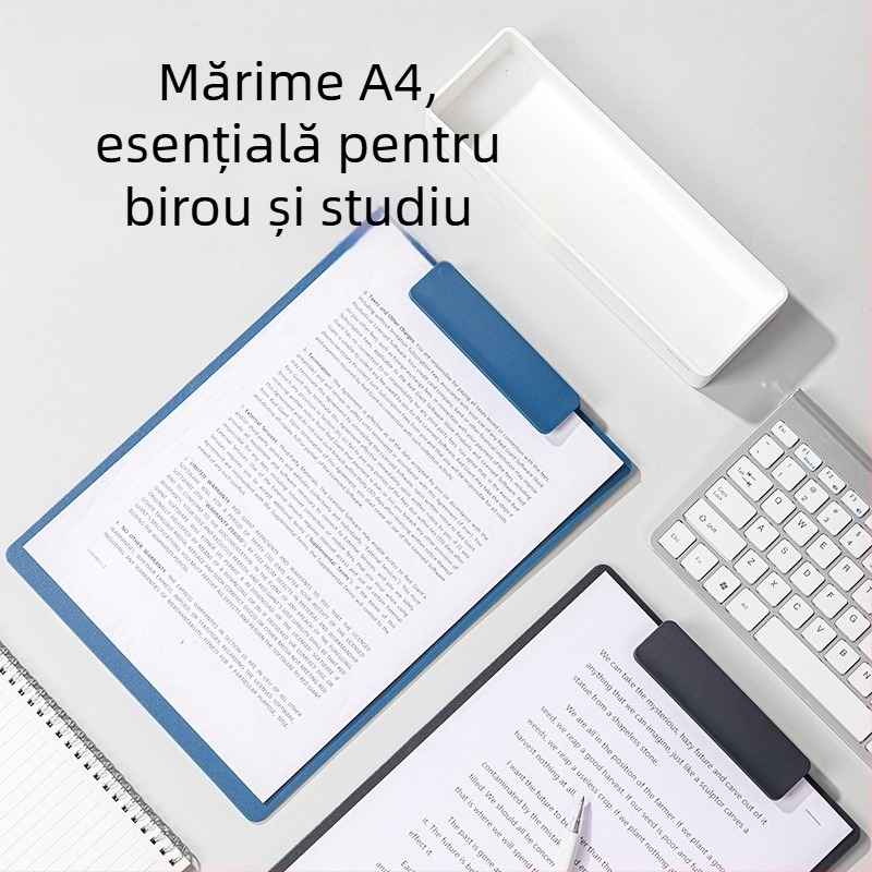 Deli Ns502 clemă rotativă pentru placă, dosar A4 lat, organizator de birou pentru depozitare documente (orizontală și verticală)