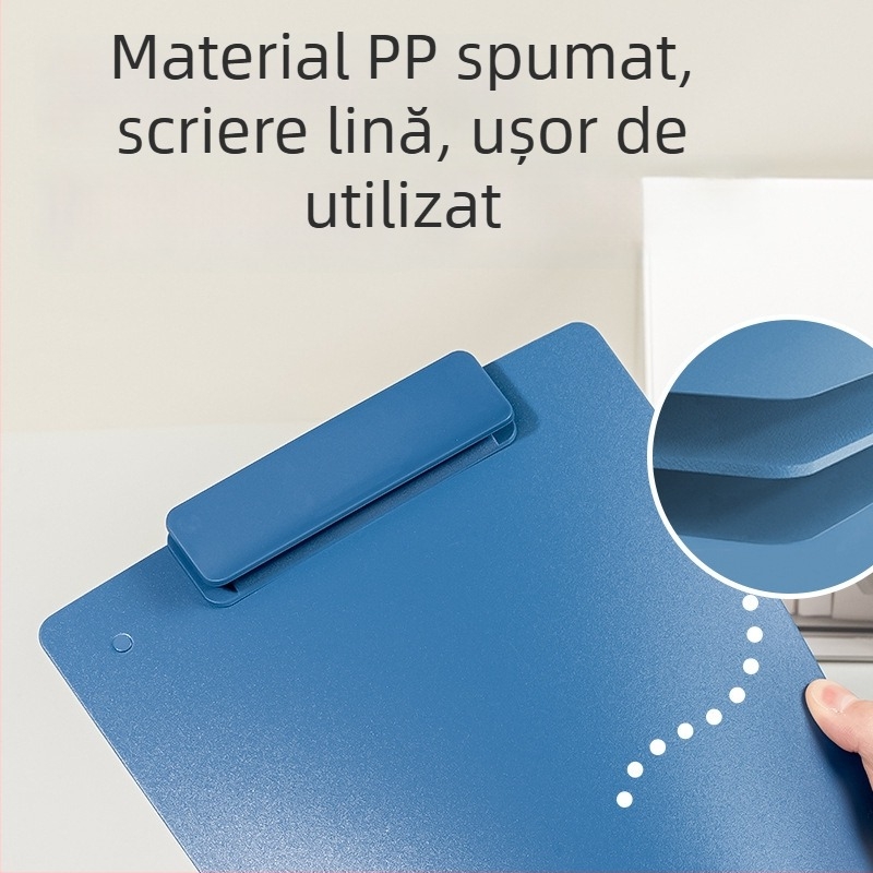Deli Ns502 clemă rotativă pentru placă, dosar A4 lat, organizator de birou pentru depozitare documente (orizontală și verticală)