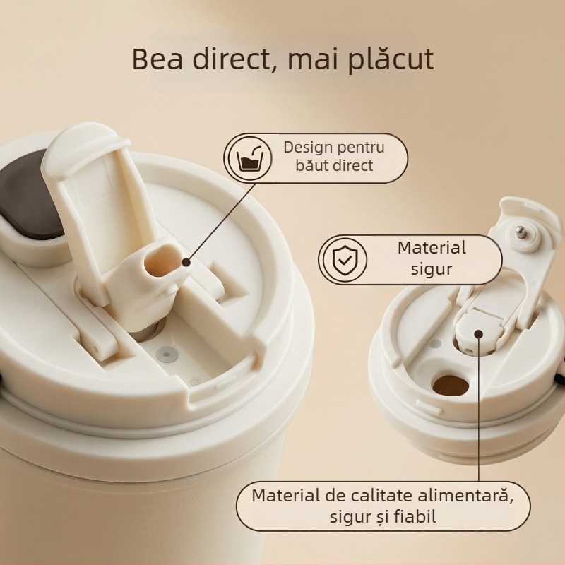 Cană electrică de amestecat, de nivel alimentar, complet automat, rotire magnetică, cană shaker portabil din oțel inoxidabil
