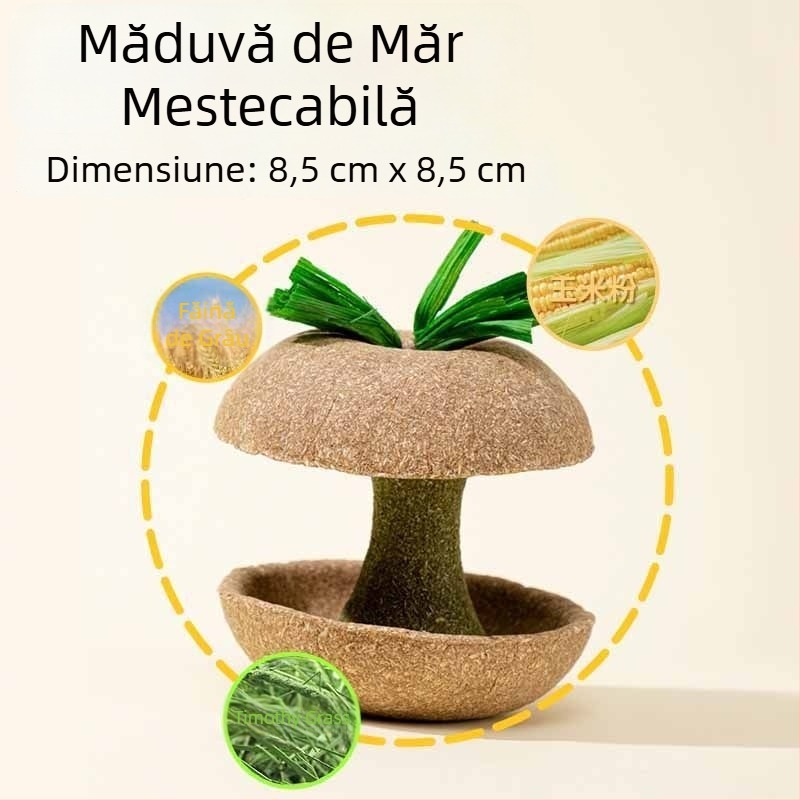Bețișor de mestecat cu miez de măr pentru hamster – gustare și jucărie durabilă pentru animale de companie mici