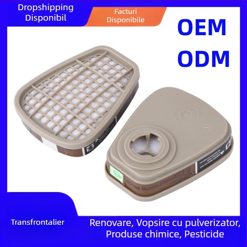 Cutie filtrantă cu cărbune activ pentru masca de gaz – filtru pentru gaze organice și formaldehidă