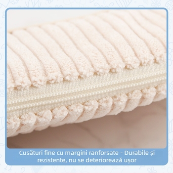 Penar minimalist, trei culori, în dungi, cu capacitate mare pentru rechizite școlare