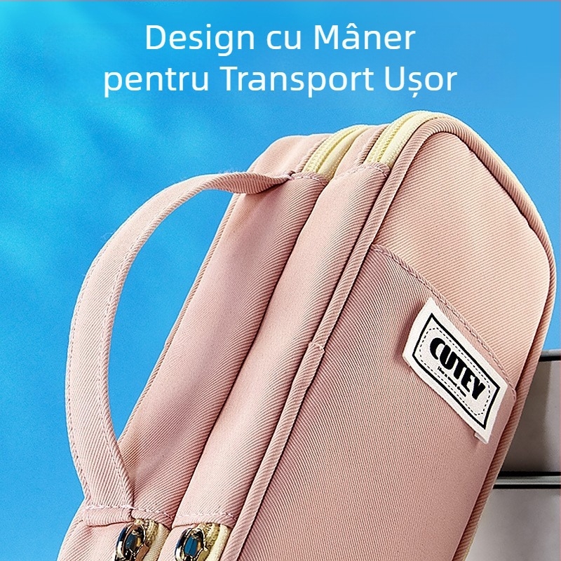Penar cu capacitate mare pentru elevi, unisex, stil minimalist Ins, cutie portabilă pentru rechizite