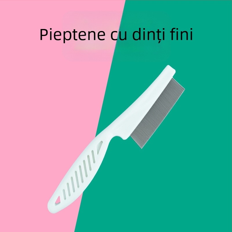 Set de trei piese pentru îngrijire a animalelor de companie: foarfece pentru unghii, foarfece pentru pisici, clește pentru gheare și pieptene