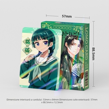 Set nou de 30 carduri laser: carduri anime flash, holografice, cu două fețe, carduri Lomo cadou