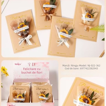 Carte de felicitare în stil country, pe hârtie specială — pentru ziua de naștere și alte ocazii, card creativ de mulțumire