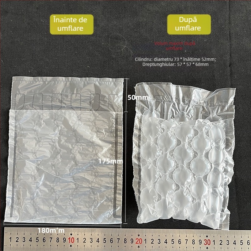 Geantă de bule personalizabilă pentru sticle de ulei esențial din sticlă — protecție împotriva șocurilor și a căderilor, bule mari, aranjament în patru coloane