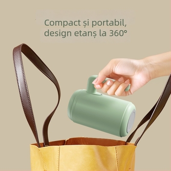 Cană de amestec din oțel inoxidabil 316 cu afișaj digital, pereți dubli izolați, portabilă pentru ceai și cafea