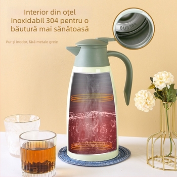 Termos din oțel inoxidabil 304, izolație în vid, pereți dubli, 2 L, pentru uz casnic