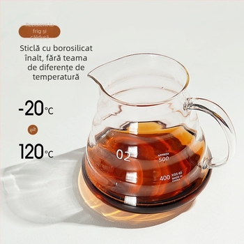 Cafetieră pentru cafea din seria Cloud, sticlă rezistentă la căldură, filtru Ice Drip, pentru preparare V60, ceașcă mică, poate fi încălzită