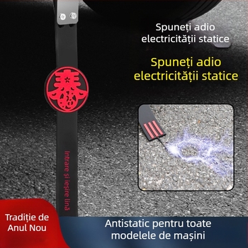 Curea anti-statice pentru mașini, dispozitiv de descărcare statică, bandă de împământare, frânghie anti-statică pentru conducta de eșapament, accesorii