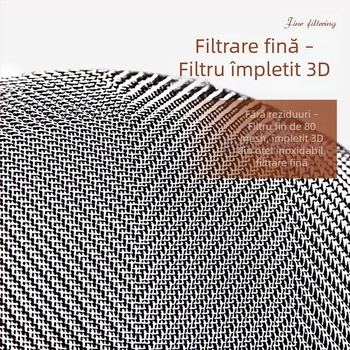 Cafetieră cu presă franțuză, design ceainier, filtru manual, spumator de lapte multifuncțional