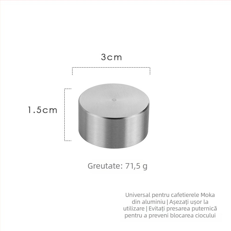 Capac din aluminiu anti-stropire pentru cafetiera moka, oțel inoxidabil 304, logo personalizabil