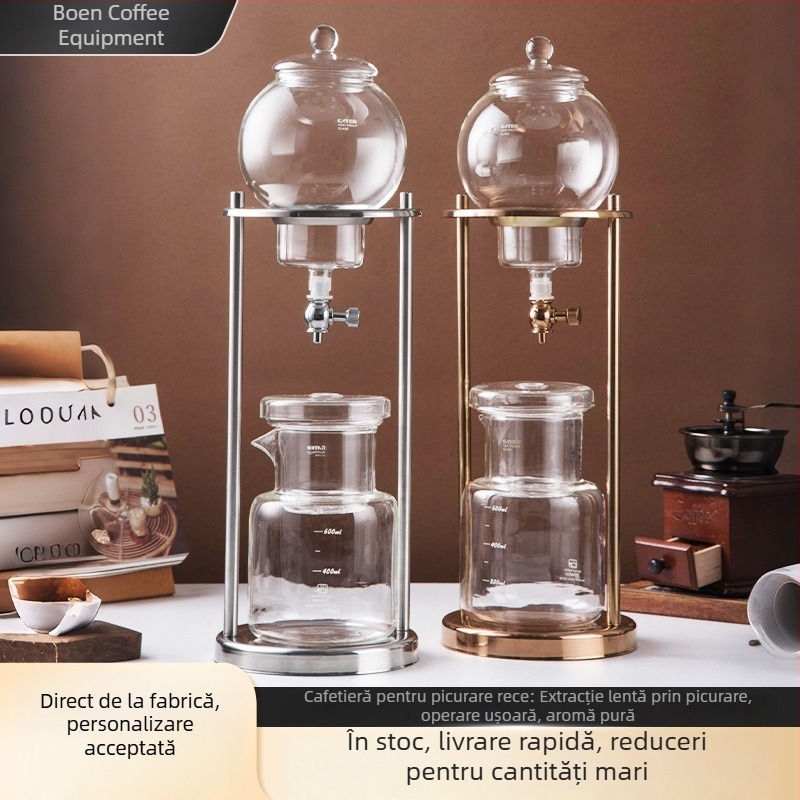 Cană din sticlă pentru ice drip cafe – uz casnic și comercial