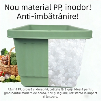 Ghivece din plastic cu design de gard pentru decorul casei, potrivite pentru birou și podea, pentru suculente, grădină de acasă și balcon