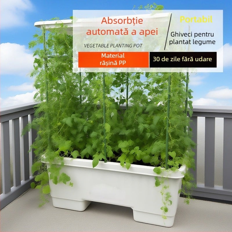 Ghivece din plastic cu design de gard pentru decorul casei, potrivite pentru birou și podea, pentru suculente, grădină de acasă și balcon
