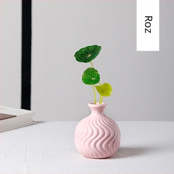 Vază en gros pentru living, design simplu și modern din ceramică europeană, aranjament hidroponic mini creativ