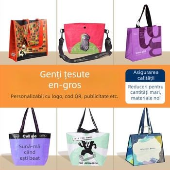 Geantă tote din material nețesut gros, cu imprimeu de piele de șarpe, logo personalizat, ecologică pentru instruire corporativă