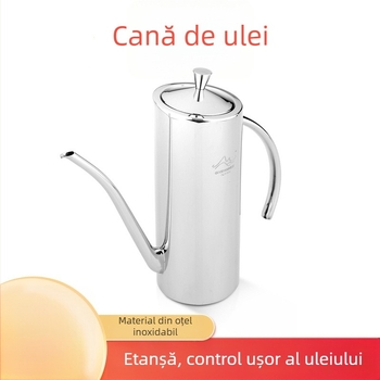 Sticlă de ulei din oțel inoxidabil 304 pentru bucătărie, recipient pentru ulei și sos de soia