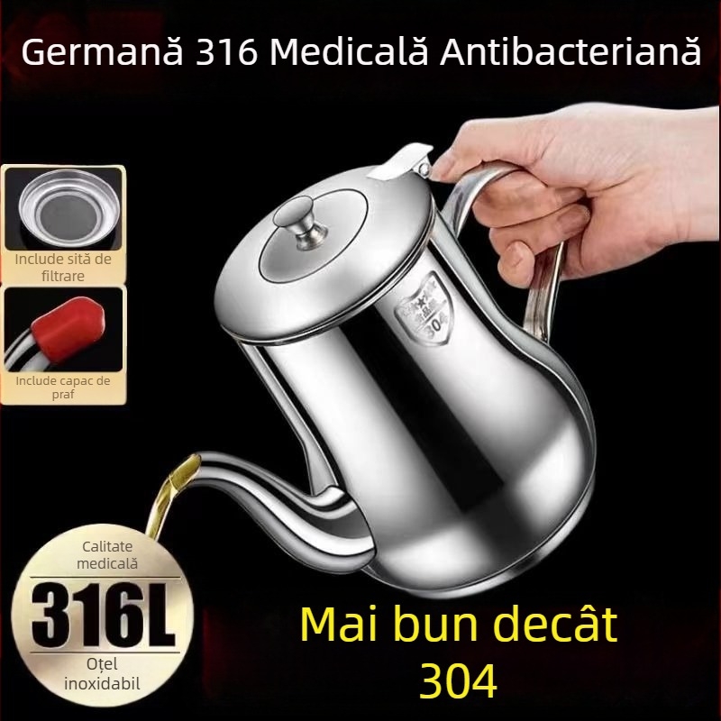 Vas de ulei din oțel inoxidabil 316, clasă alimentară, recipient de bucătărie cu separator de reziduuri pentru filtrarea uleiului