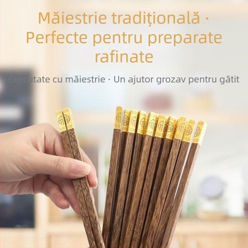 Bețe de lemn netratate pentru masă, din wenge și lemn de santal roșu, design creativ pentru uz casnic
