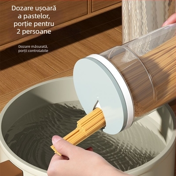 Container de depozitare pentru paste și cereale, din plastic, etanș