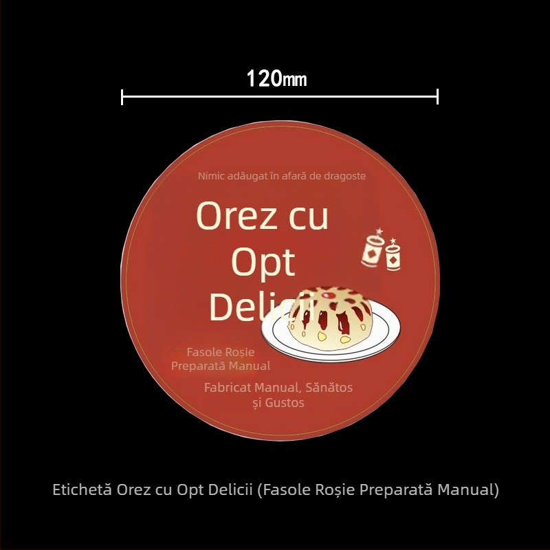 Recipient de unică folosință, rotund, 650 ml, pentru Eight Treasures Rice și Laba Porridge, bol pentru take-away, îngroșat