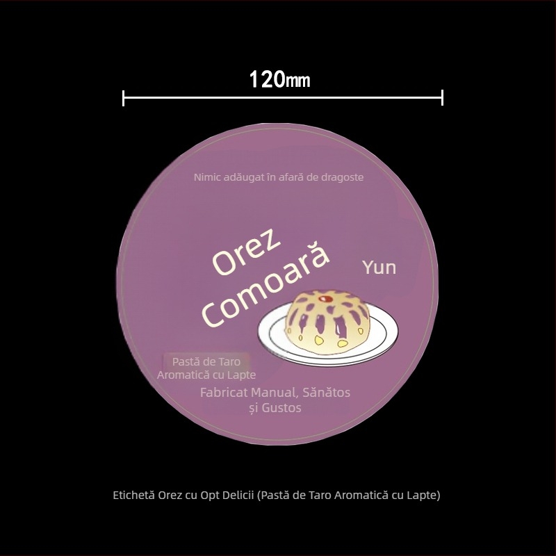 Recipient de unică folosință, rotund, 650 ml, pentru Eight Treasures Rice și Laba Porridge, bol pentru take-away, îngroșat