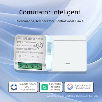 Intrerupător inteligent cu conectare directă Wi‑Fi, programare, Bluetooth Mesh și control de la distanță