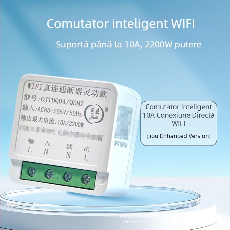 Intrerupător inteligent cu conectare directă Wi‑Fi, programare, Bluetooth Mesh și control de la distanță
