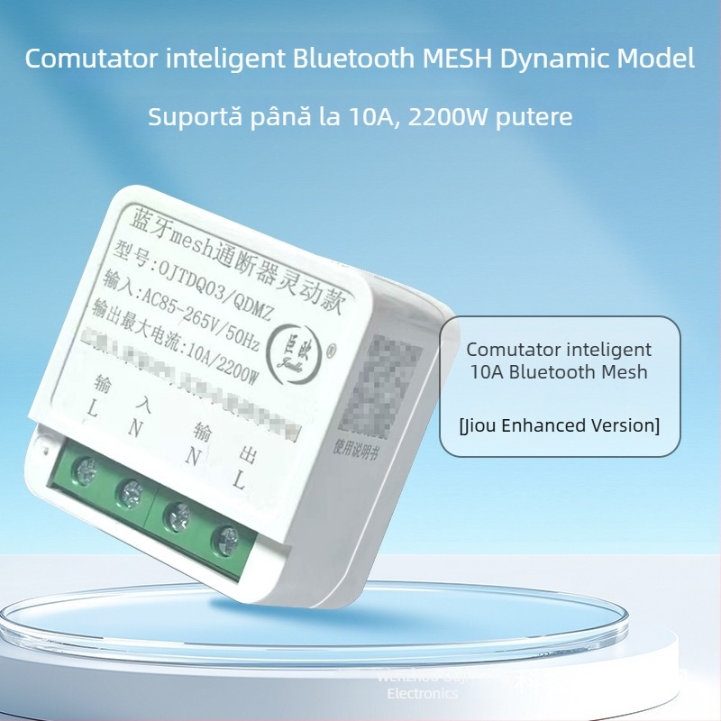Intrerupător inteligent cu conectare directă Wi‑Fi, programare, Bluetooth Mesh și control de la distanță