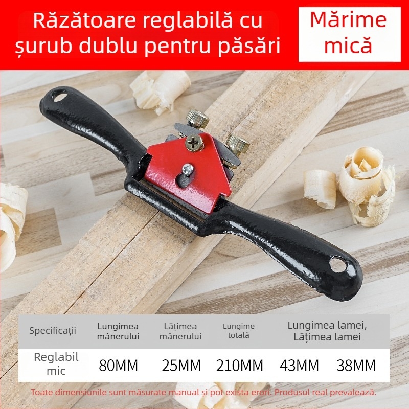 Planer reglabil pentru tâmplărie, planer drept, planer rulant, planer manual pentru lemn
